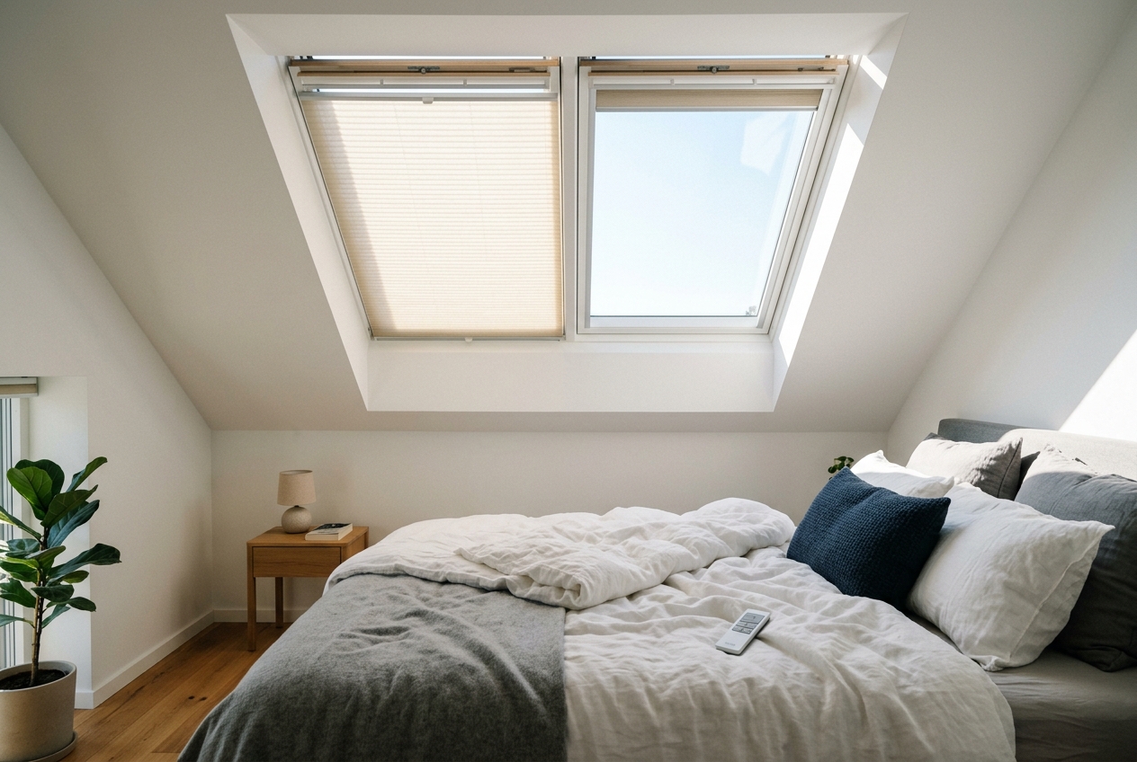Smart & Venting Skylights — Fresh-air skylights with blinds, remotes, and rain sensors.